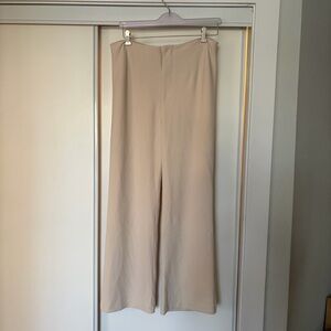 Abercrombie High-Rise Beige Trousers Sz L Short